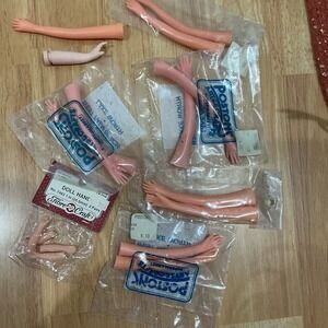 Lot Of Doll Parts, Arms And Hands, Most New In Package 10+ Pieces